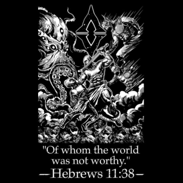 DEMON WARRIOR (MAN) - PREMIUM T-SHIRT - BLACK - GD5X6F Design
