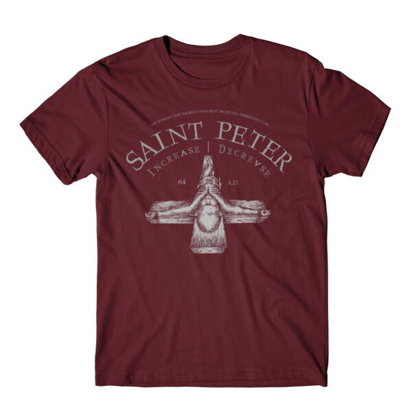 SAINT PETER - PREMIUM T-SHIRT - MAROON - N9WMBR Thumbnail