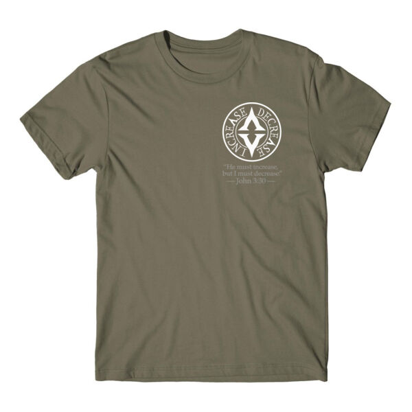 CIRCLE LOGO WITH VERSE - PREMIUM T-SHIRT - MILITARY GREEN - 2HBD6J Thumbnail