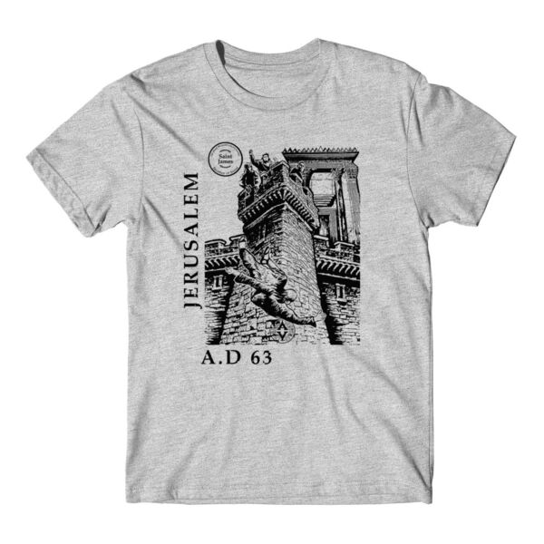 JAMES - PREMIUM T-SHIRT - LIGHT GRAY HEATHER - JGQXNC Thumbnail