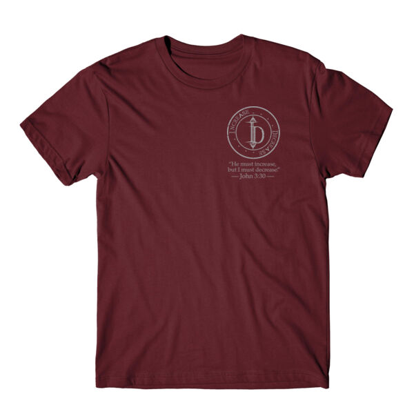 VINTAGE CIRCLE LEFT CHEST - PREMIUM T-SHIRT - MAROON - 7PZGE1 Thumbnail