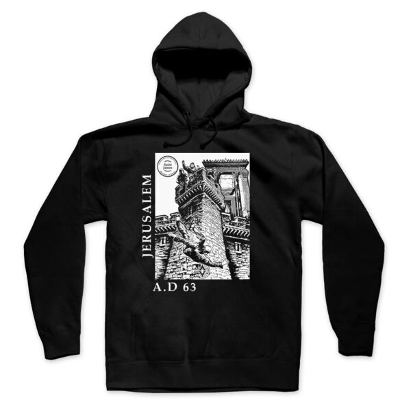 JAMES - PREMIUM PULLOVER HOODIE - BLACK - 3YC65P Thumbnail