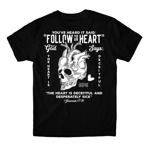 FOLLOW YOUR HEART - PREMIUM T-SHIRT - BLACK - HWB1FJ Thumbnail